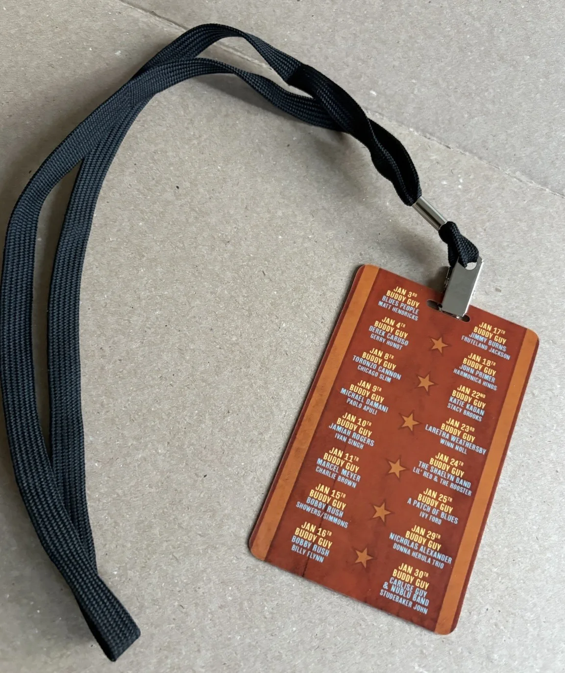 Buddy Guy Legends Chicago January 2026 Residency Lanyard, изображение 4