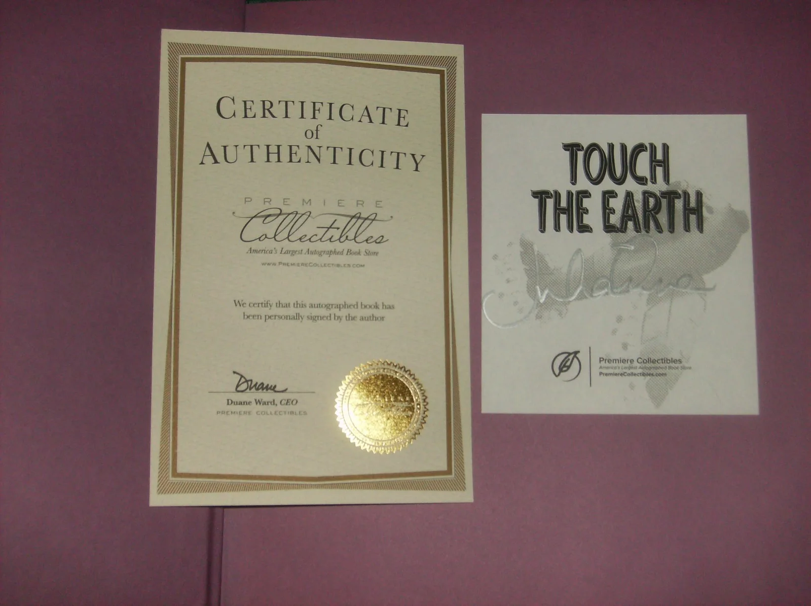 julian lennon signed touch the earth, image 2