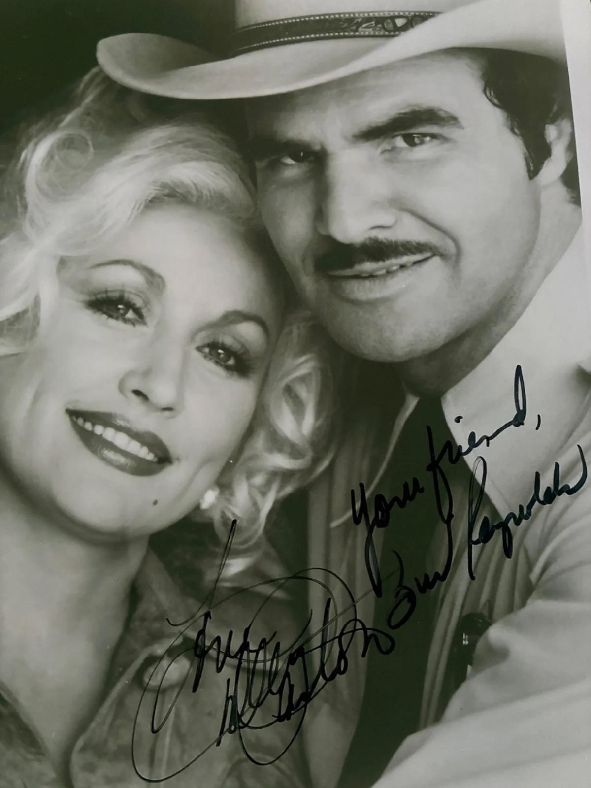 Dolly Parton, Burt Reynolds — Dolly Parton Burt Reynolds Dual Autographed 8x10 Photo Best Little Whorehouse, изображение 2