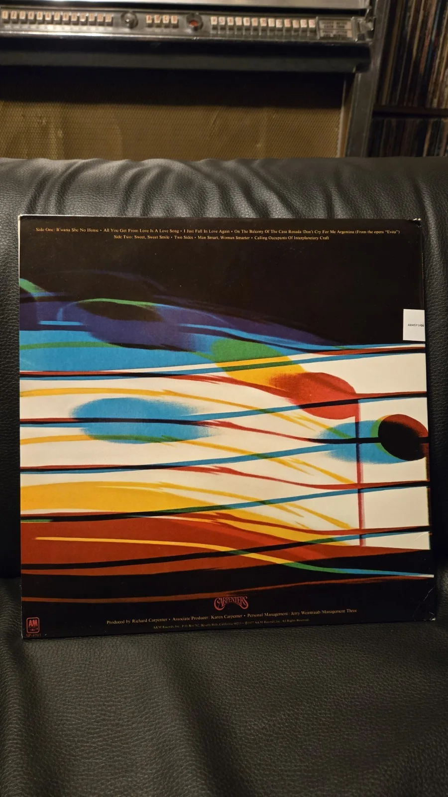 Carpenters Passage Vinyl LP SIGNED By Richard Carpenter, image 2