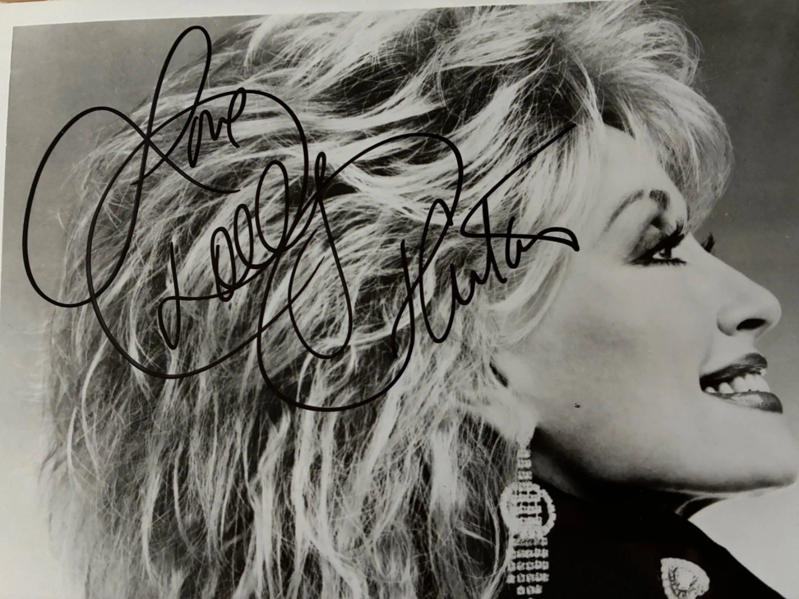 Dolly Parton Signed 8x10 Promo Photo Autographed Gallin Morey Solters Roskin B&W, изображение 2