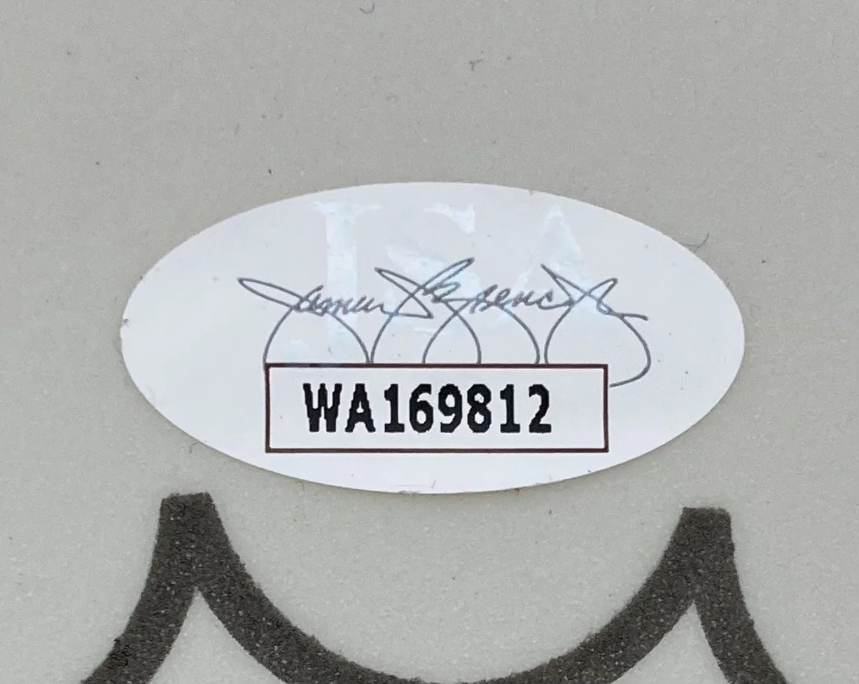 Joe Elliott — Joe Elliott Phil Collen Def Leppard Signed 15" Flt Gray Remo Drum Head JSA Holo, изображение 2