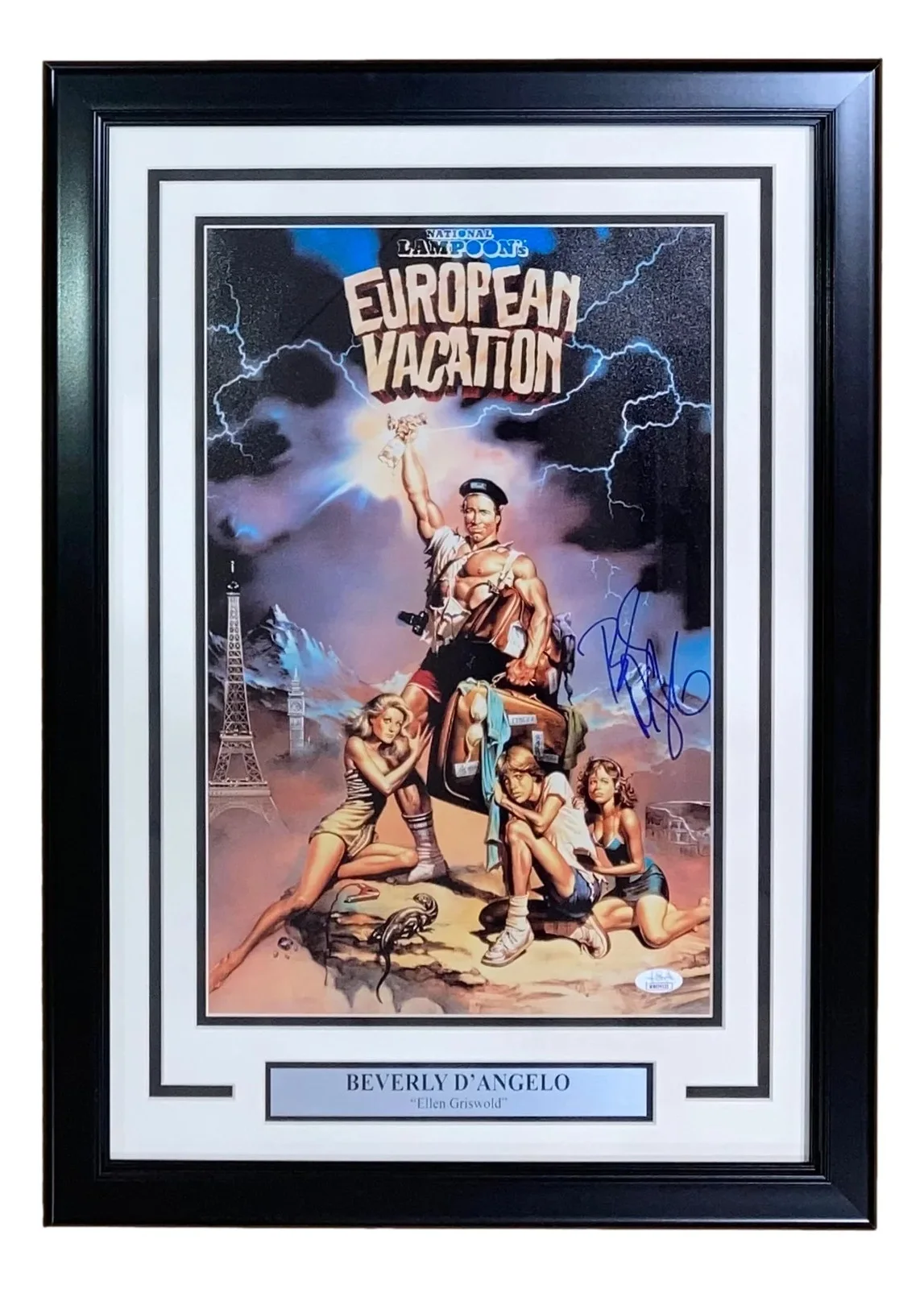 Beverly D'Angelo — Beverly D'Angelo Signed Framed 11x17 Lampoon's European Vacation Photo JSA, изображение 5