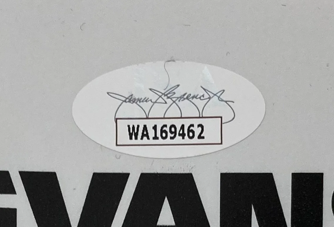 Joe Elliott — Joe Elliott Phil Collen Def Leppard Signed 15" Flt White Evans Drum Head JSA ITP, image 2