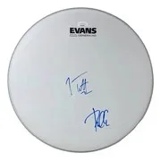 Joe Elliott — Joe Elliott Phil Collen Def Leppard Signed 15" Flt White Evans Drum Head JSA ITP, image 4