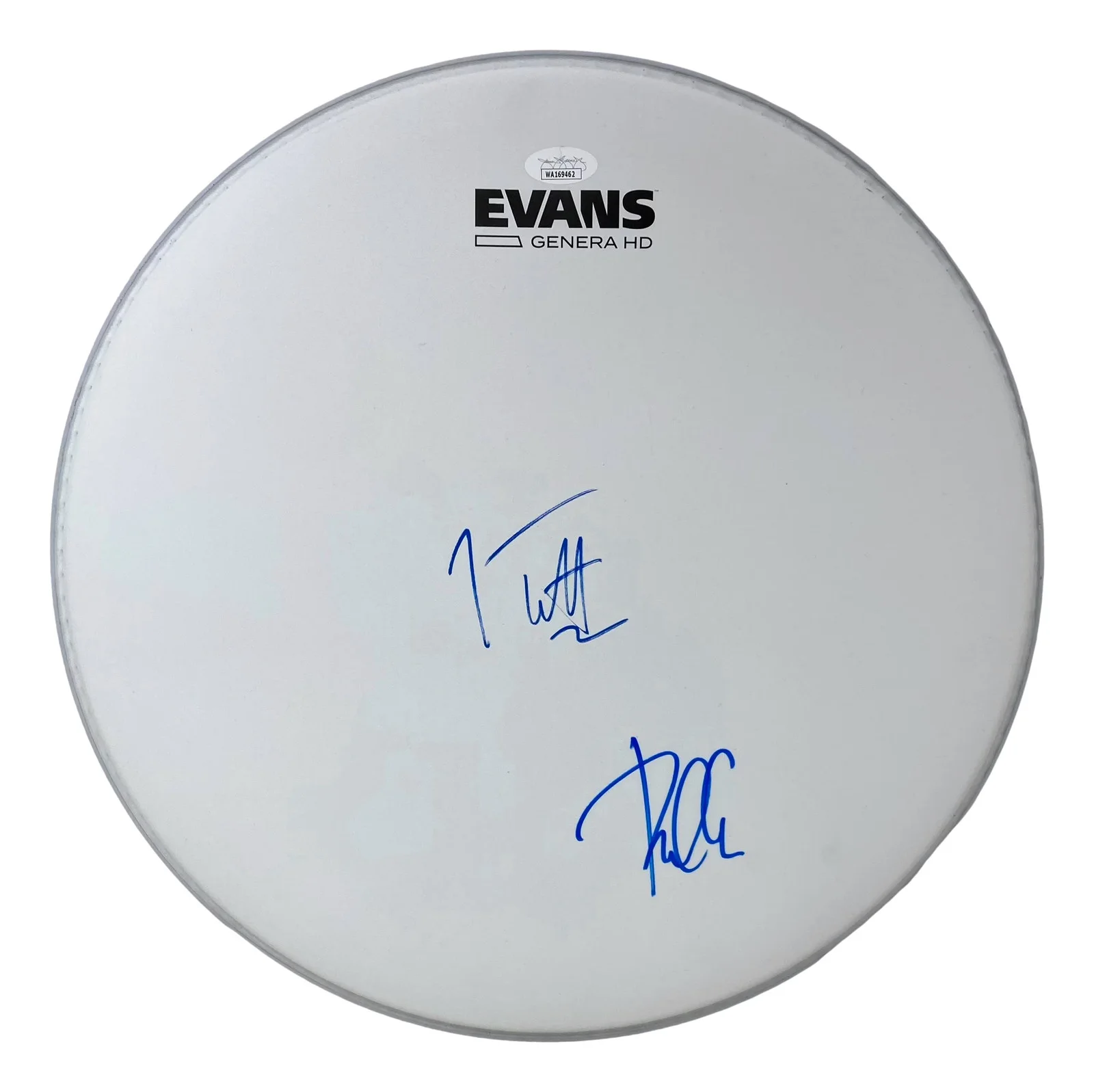 Joe Elliott — Joe Elliott Phil Collen Def Leppard Signed 15" Flt White Evans Drum Head JSA ITP, image 5