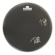 Joe Elliott — Joe Elliott Phil Collen Def Leppard Signed 15" Black Evans Drum Head JSA Holo, image 3