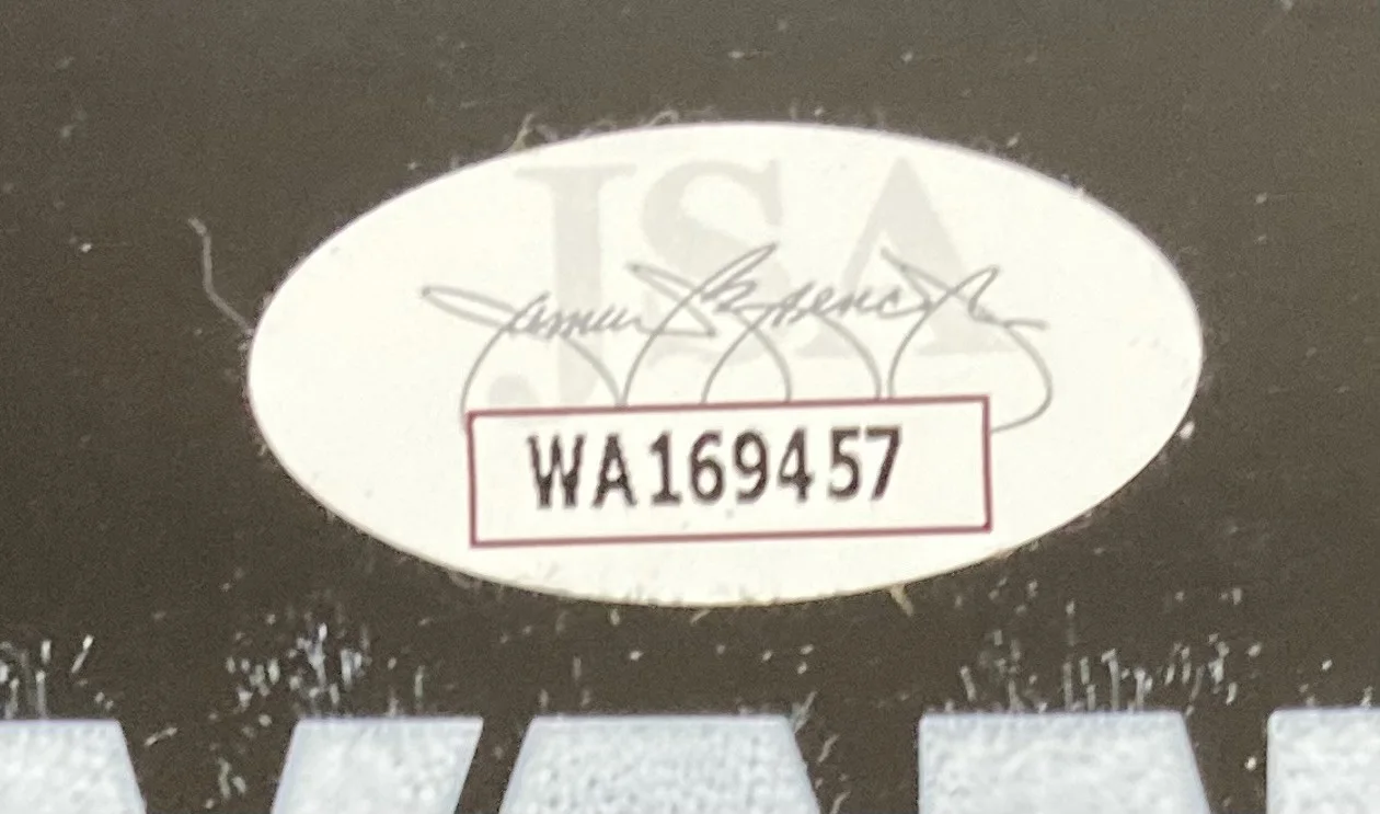 Joe Elliott — Joe Elliott Phil Collen Def Leppard Signed 15" Black Evans Drum Head JSA ITP, image 2