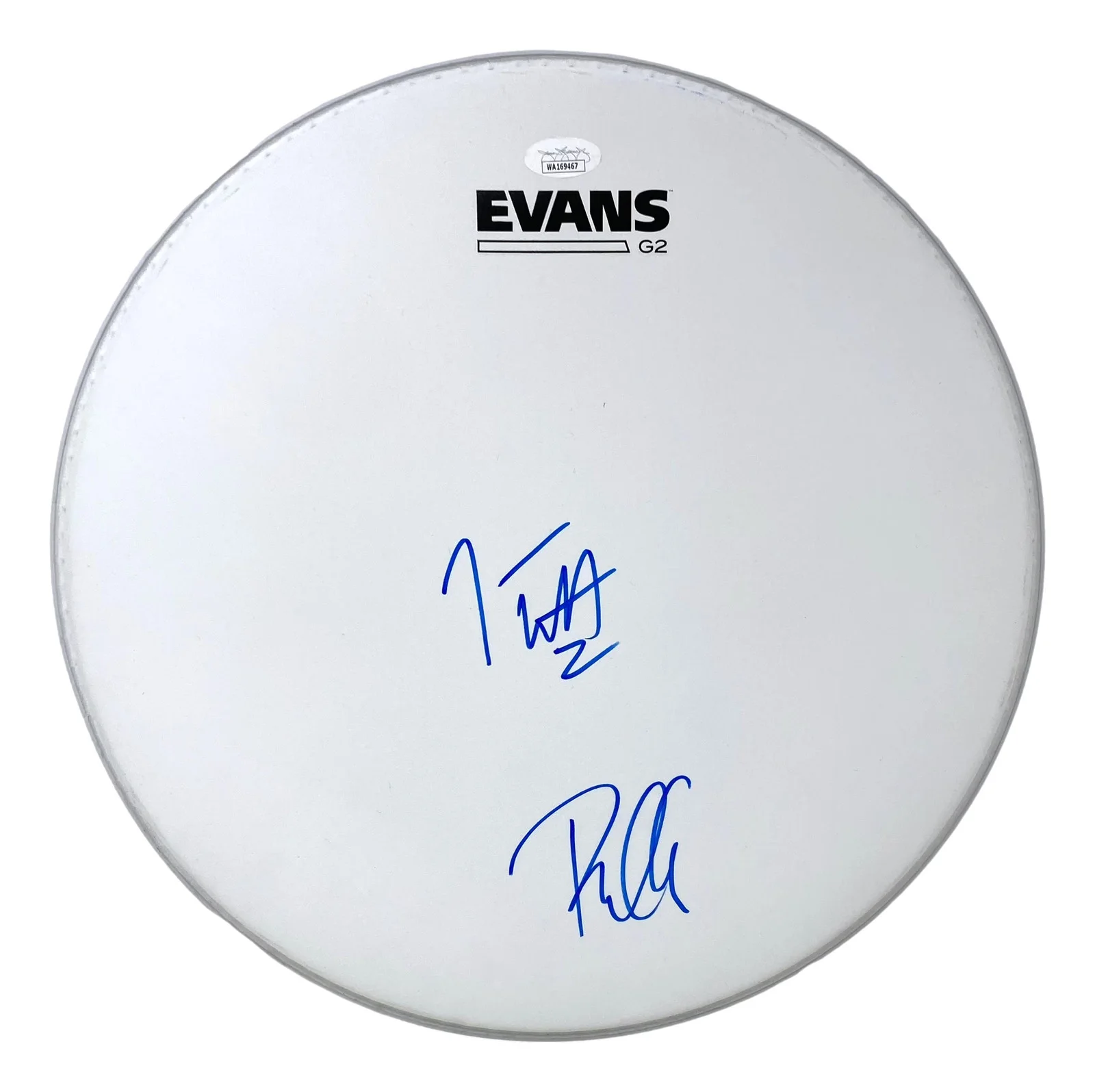 Joe Elliott — Joe Elliott Phil Collen Def Leppard Signed 13" Flt White Evans Drum Head JSA ITP, изображение 5