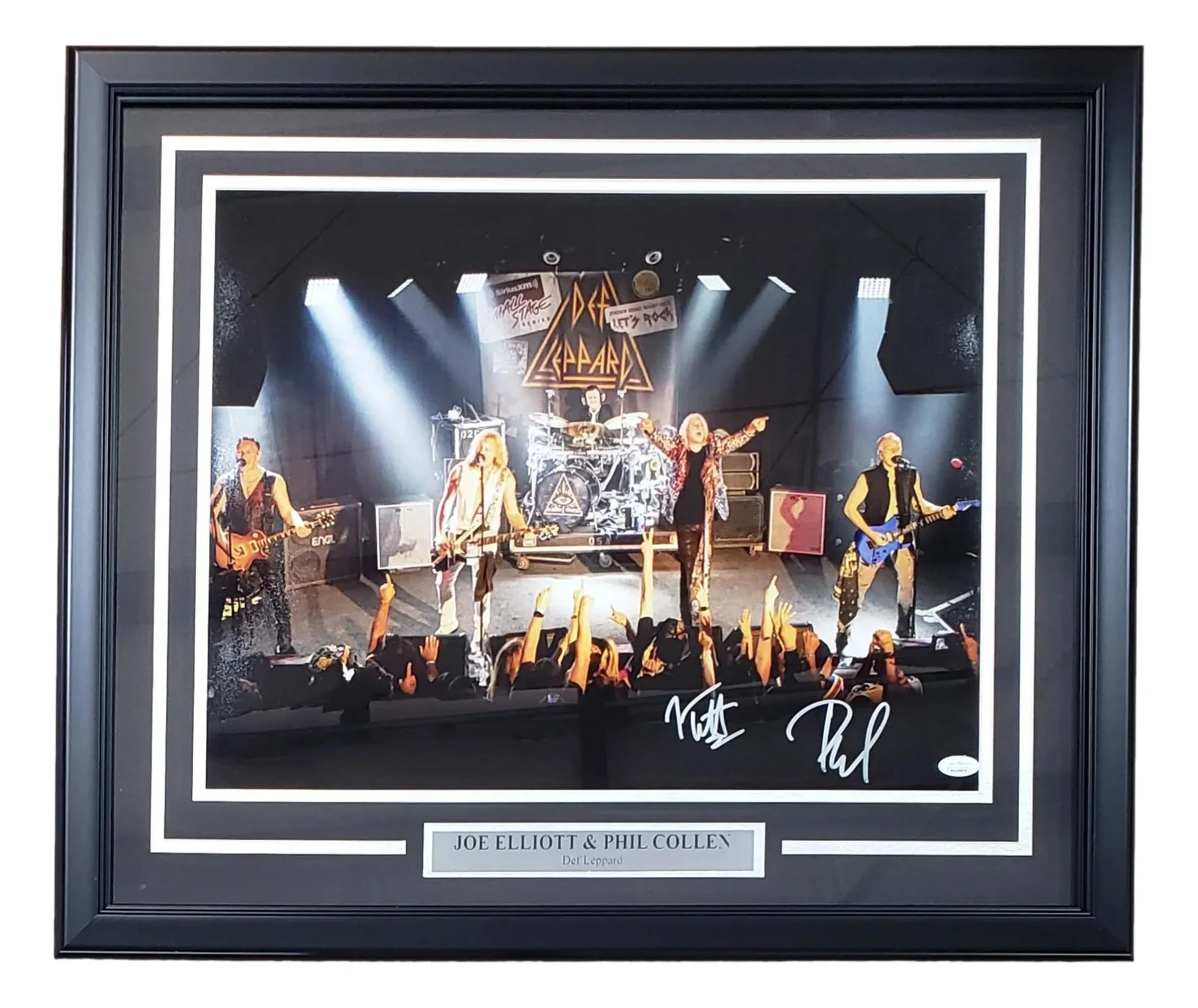 Joe Elliott — Joe Elliott Phil Collen Signed Framed 16x20 Def Leppard Band Photo JSA ITP, image 5