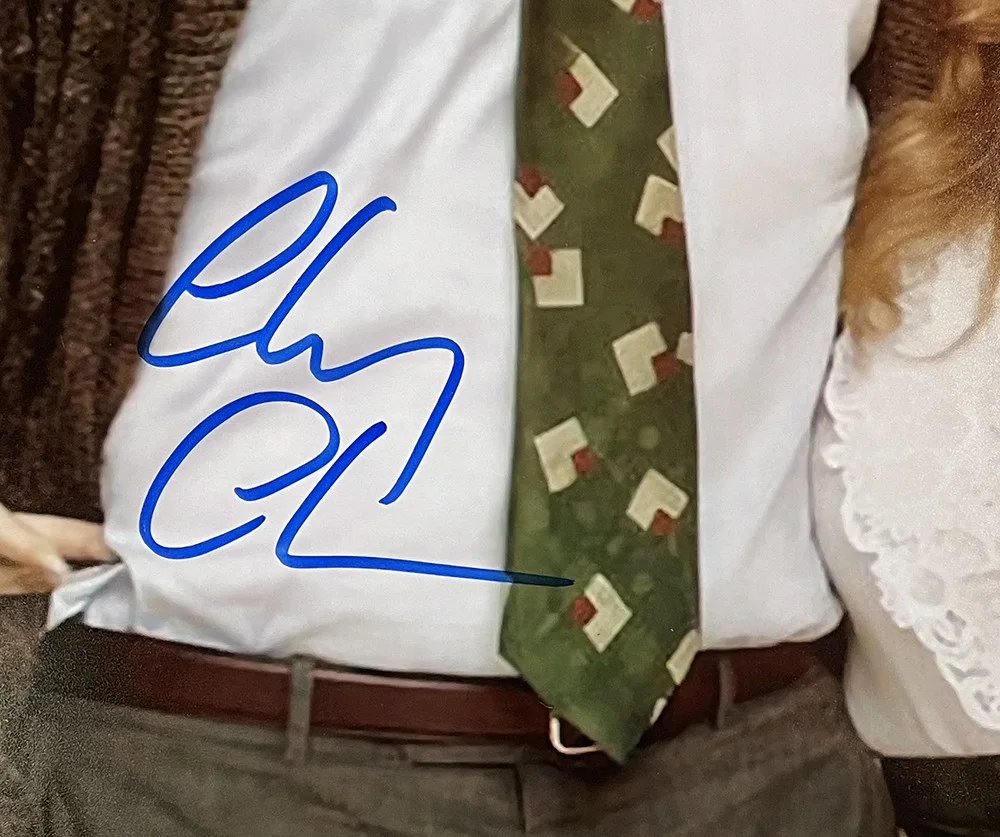 Chevy Chase — Chevy Chase Signed 16x20 Christmas Vacation w/ Ellen Griswold Photo JSA, image 2