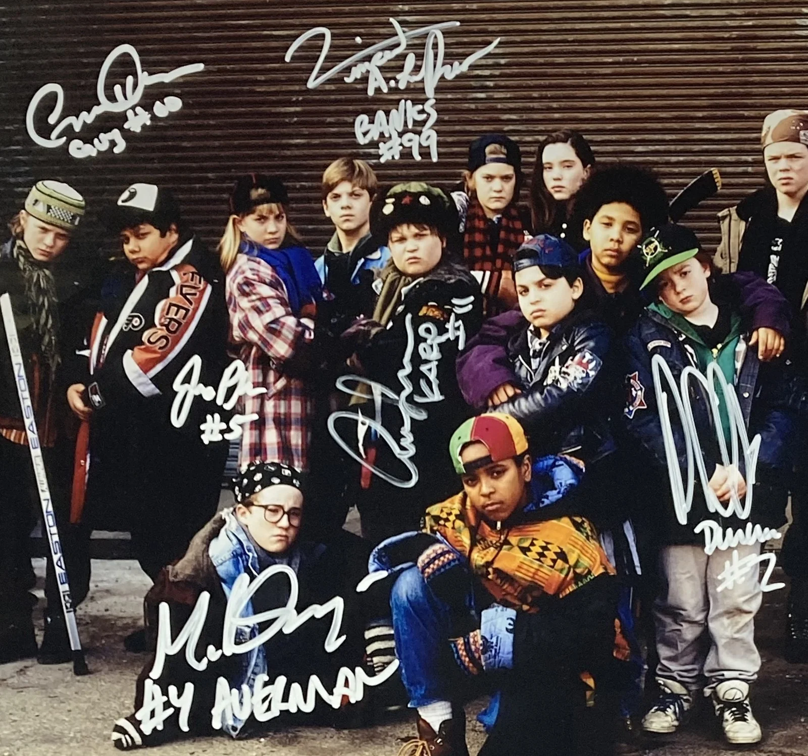 The Mighty Ducks (6) Cast Signed Framed 11x14 Photo BAS ITP, image 2