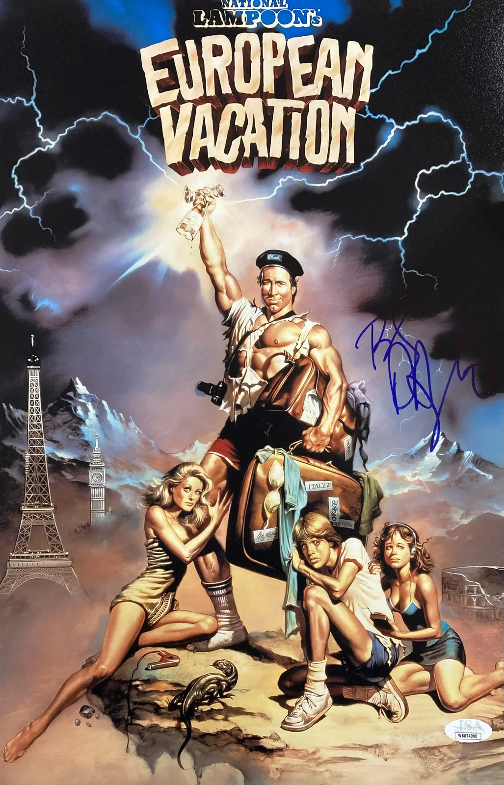 Beverly D'Angelo — Beverly D'Angelo Signed 11x17 National Lampoon's European Vacation Photo JSA, image 5
