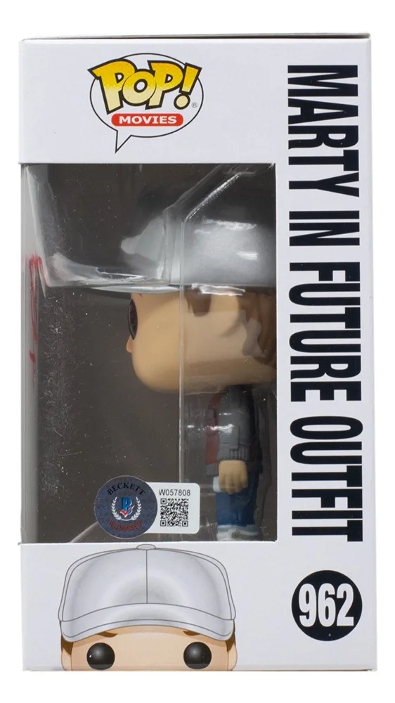 Michael J. Fox — Michael J. Fox Signed Back To The Future Funko Pop #962 BAS, image 2