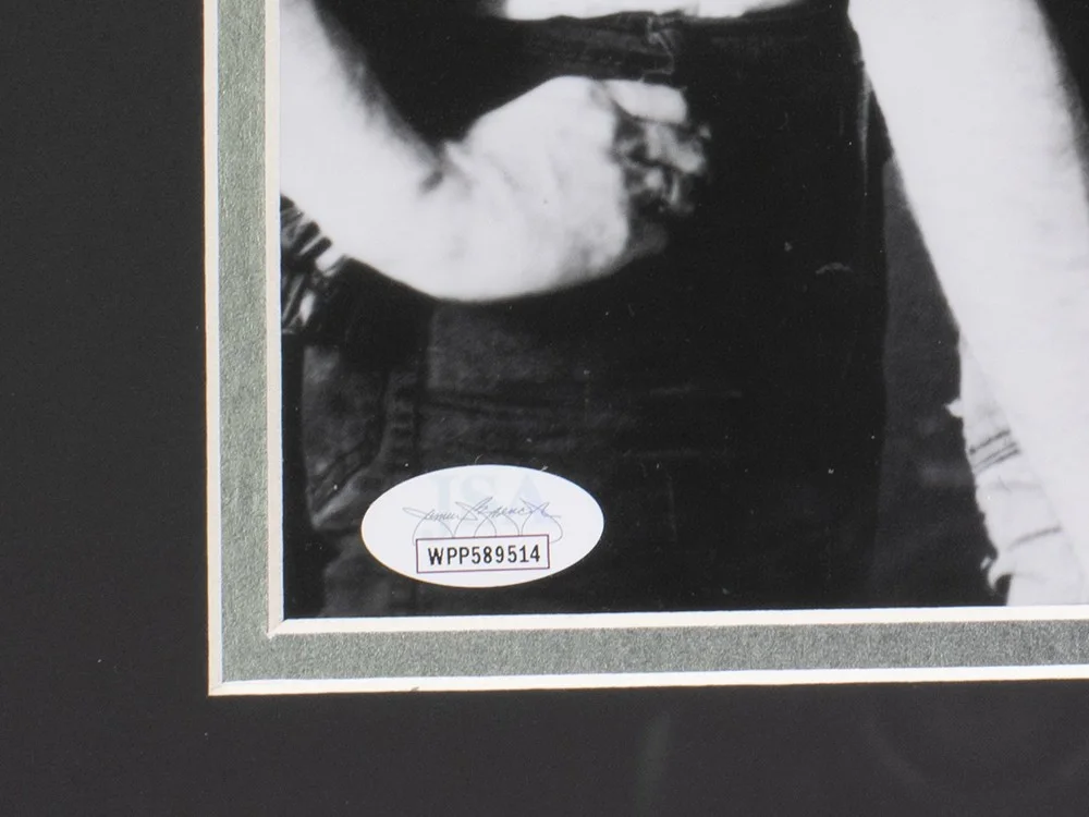 Joe Elliott — Joe Elliott Signed Framed 11x14 Def Leppard Black And White Photo JSA ITP, изображение 3