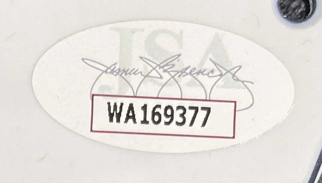 Joe Elliott — Joe Elliott Phil Collen Def Leppard Signed White Guitar Pick Guard JSA ITP, image 3