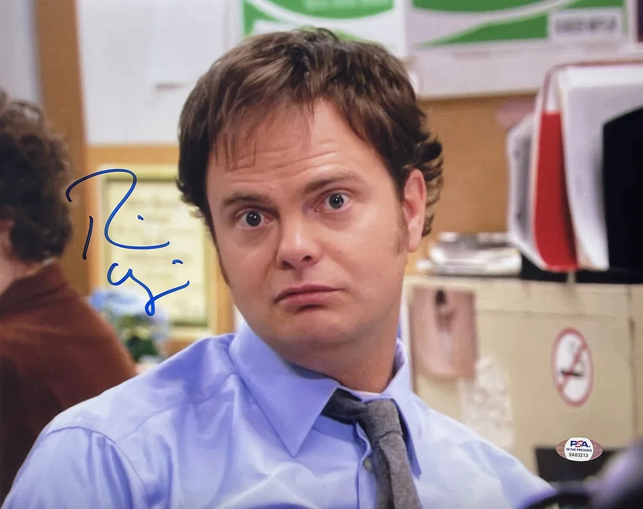Rainn Wilson — Rainn Wilson Signed The Office 11x14 Photo Dwight Schrute as Jim PSA/DNA ITP, image 5
