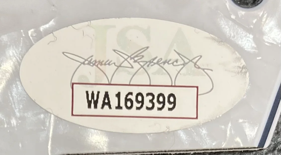 Joe Elliott — Joe Elliott Phil Collen Def Leppard Signed Gray Guitar Pick Guard JSA ITP, image 3