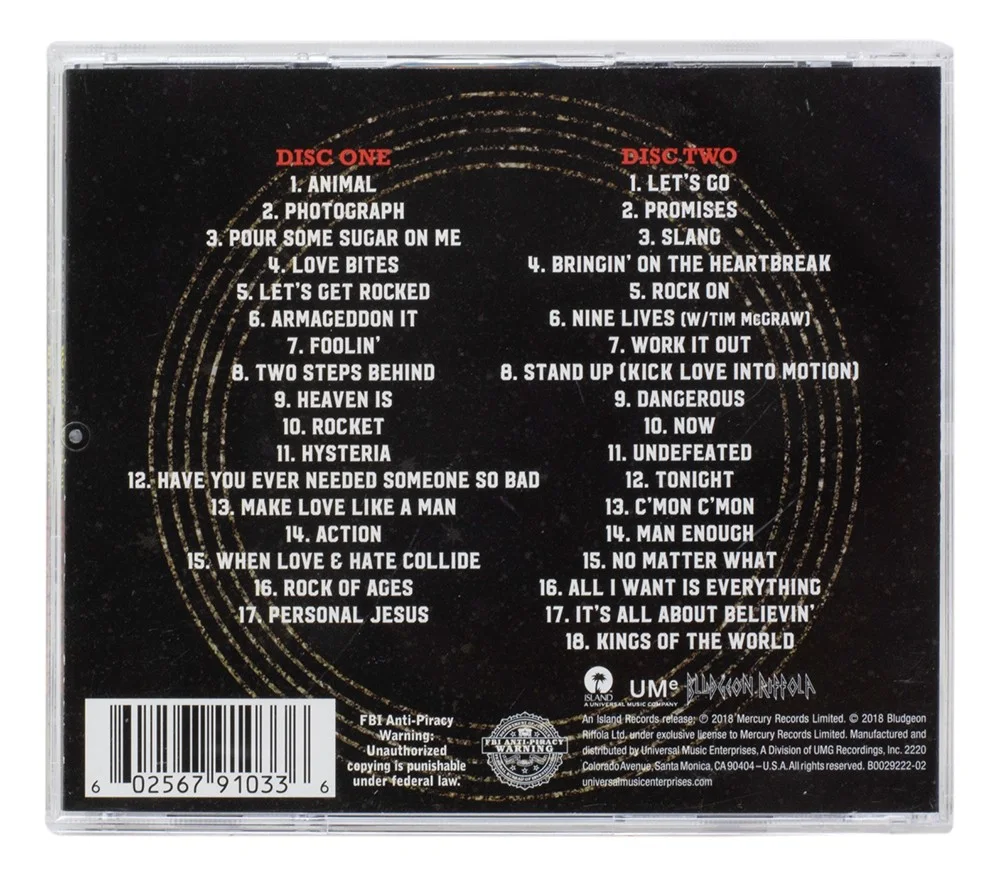 Joe Eliott — Joe Elliott Signed Def Leppard The Story So Far CD Booklet JSA ITP, image 2