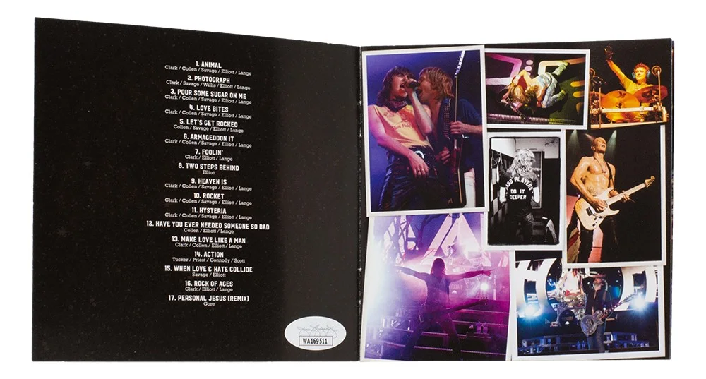Joe Eliott — Joe Elliott Signed Def Leppard The Story So Far CD Booklet JSA ITP, image 4