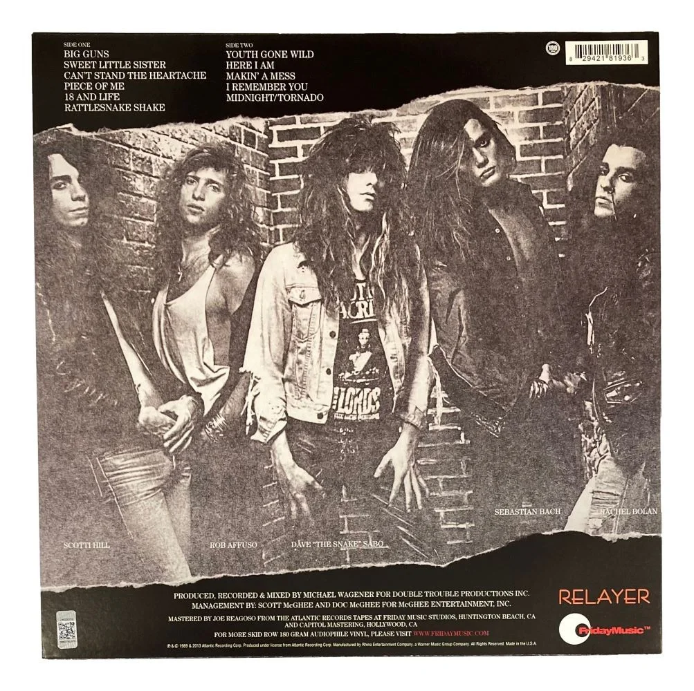 Rob Affuso — Rob Affuso Signed Skid Row Vinyl Album Still Goin Wild Inscribed BAS, изображение 2