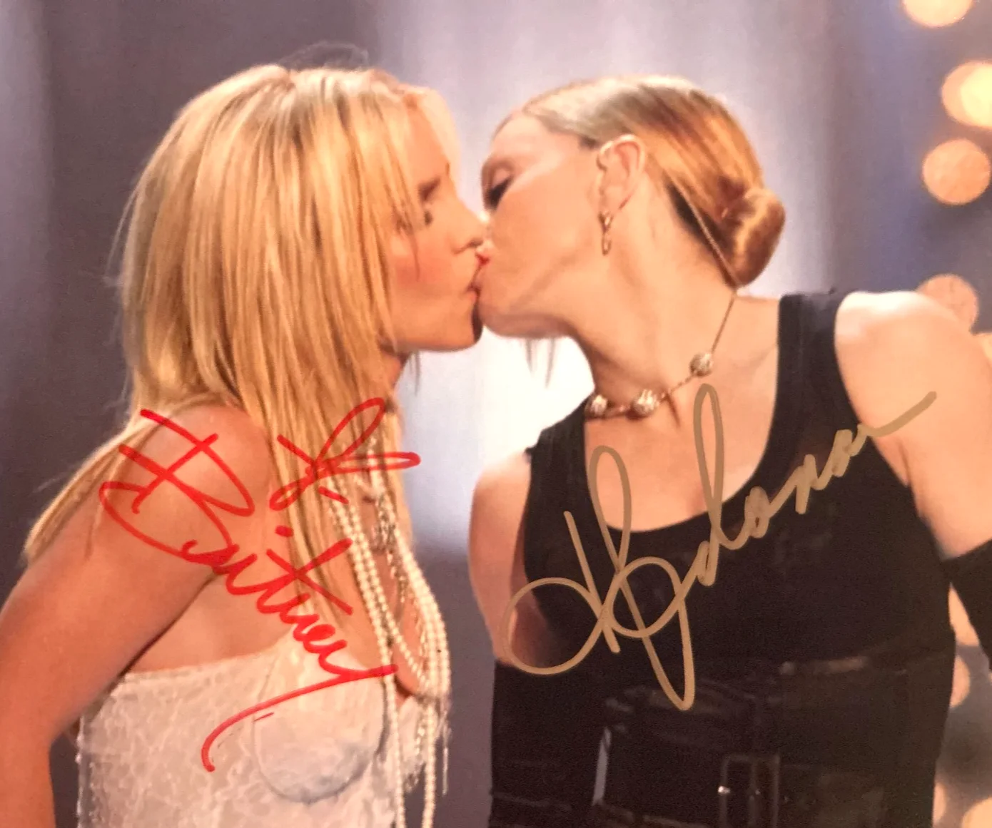 MADONNA + BRITNEY SPEARS Signed Original 8x10" Authentic Autograph GENUINE w/COA, image 3