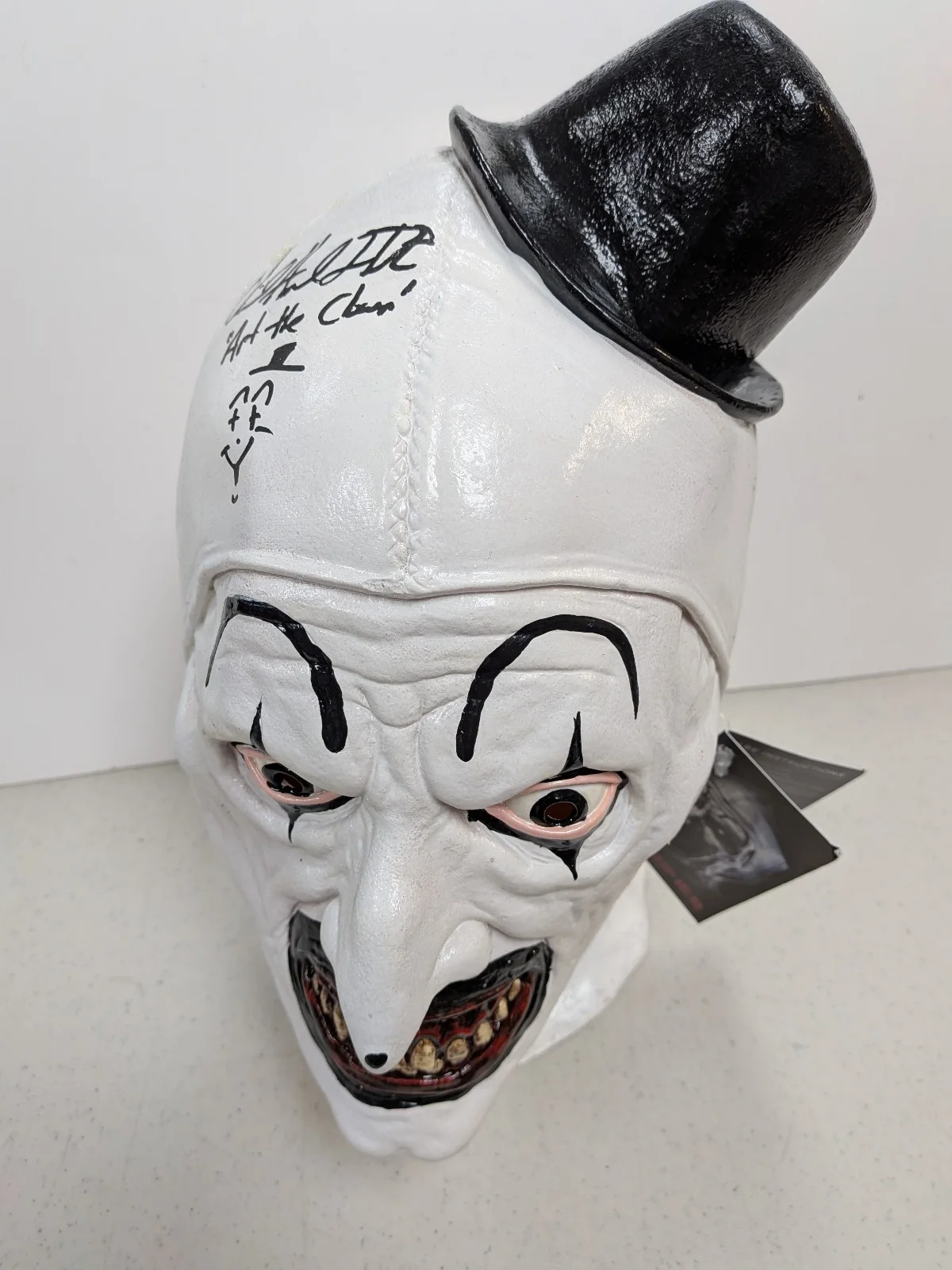 DAVID HOWARD THORNTON Signed Art the Clown MASK TERRIFIER Autograph JSA COA, image 3