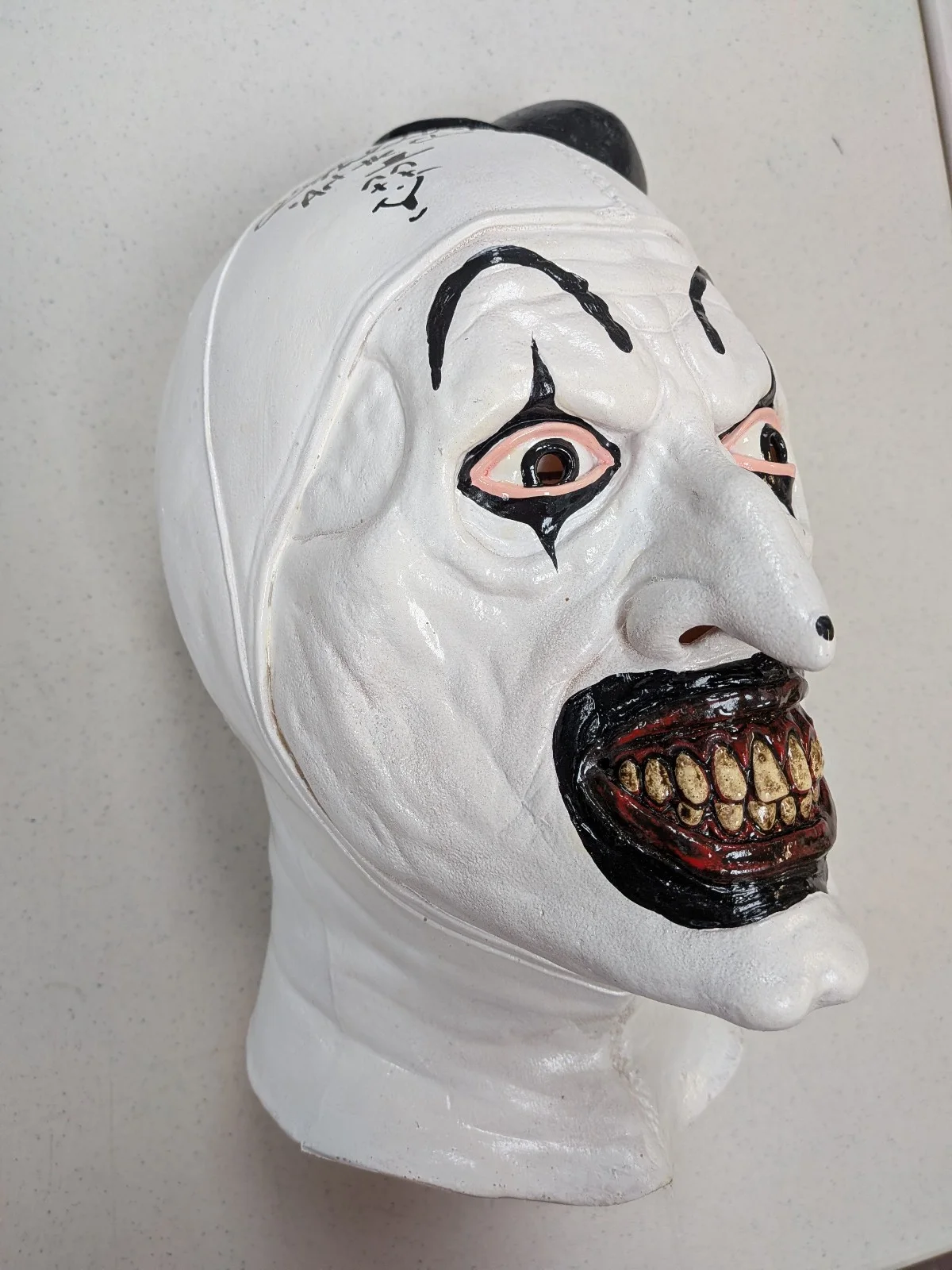 DAVID HOWARD THORNTON Signed Art the Clown MASK TERRIFIER Autograph JSA COA, image 4