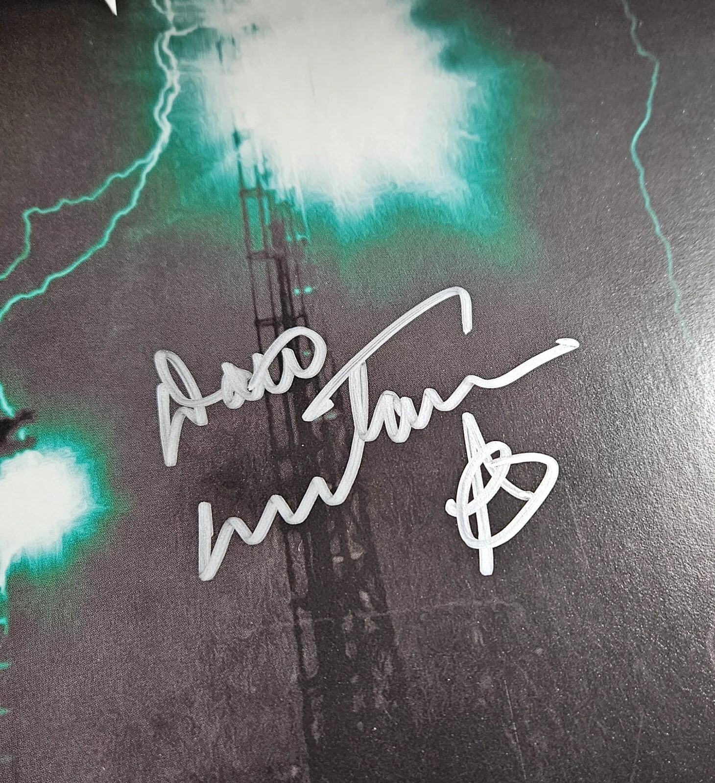Dave Mustaine & Dirk Signed Megadeth Unplugged In Boston Vinyl Record Album, изображение 2