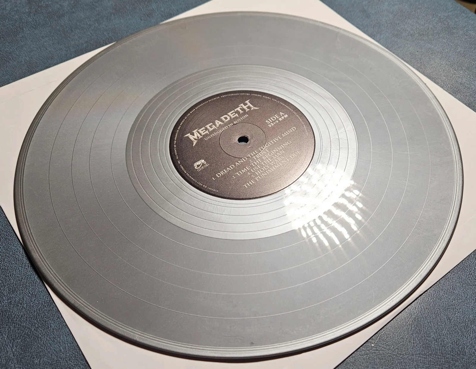 Dave Mustaine & Dirk Signed Megadeth Unplugged In Boston Vinyl Record Album, изображение 5