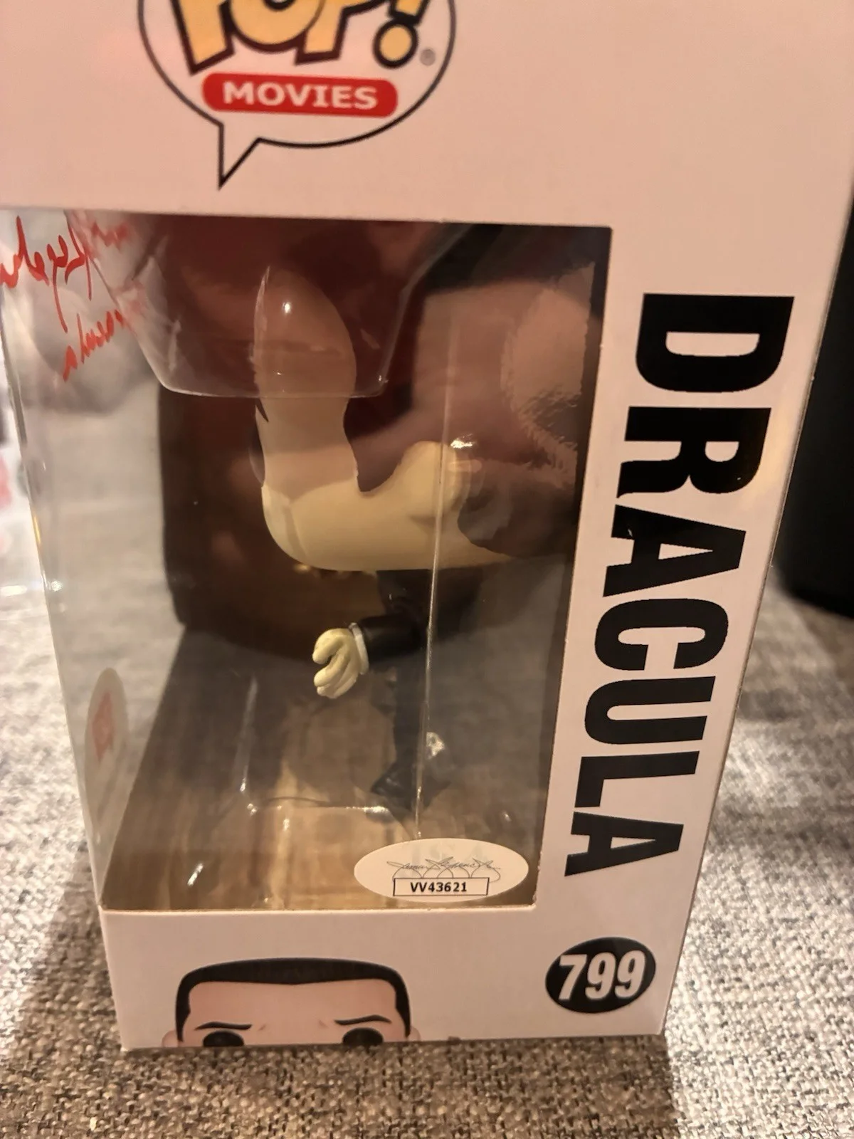 DUNCAN REGEHR — Duncan Regehr Signed Count Dracula Funko Pop Vinyl 799 Universal Monsters Jsa, изображение 2