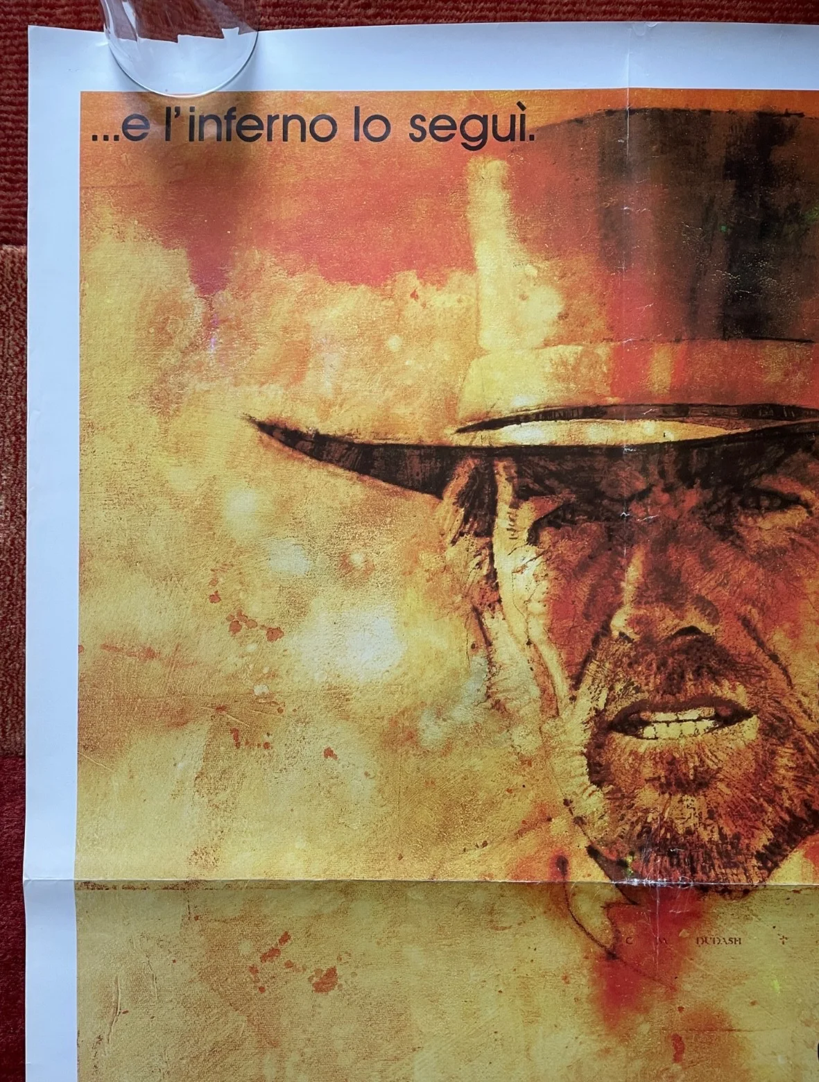 PALE RIDER (1985) Original Italian One Sheet Movie Film Poster Clint Eastwood, изображение 2