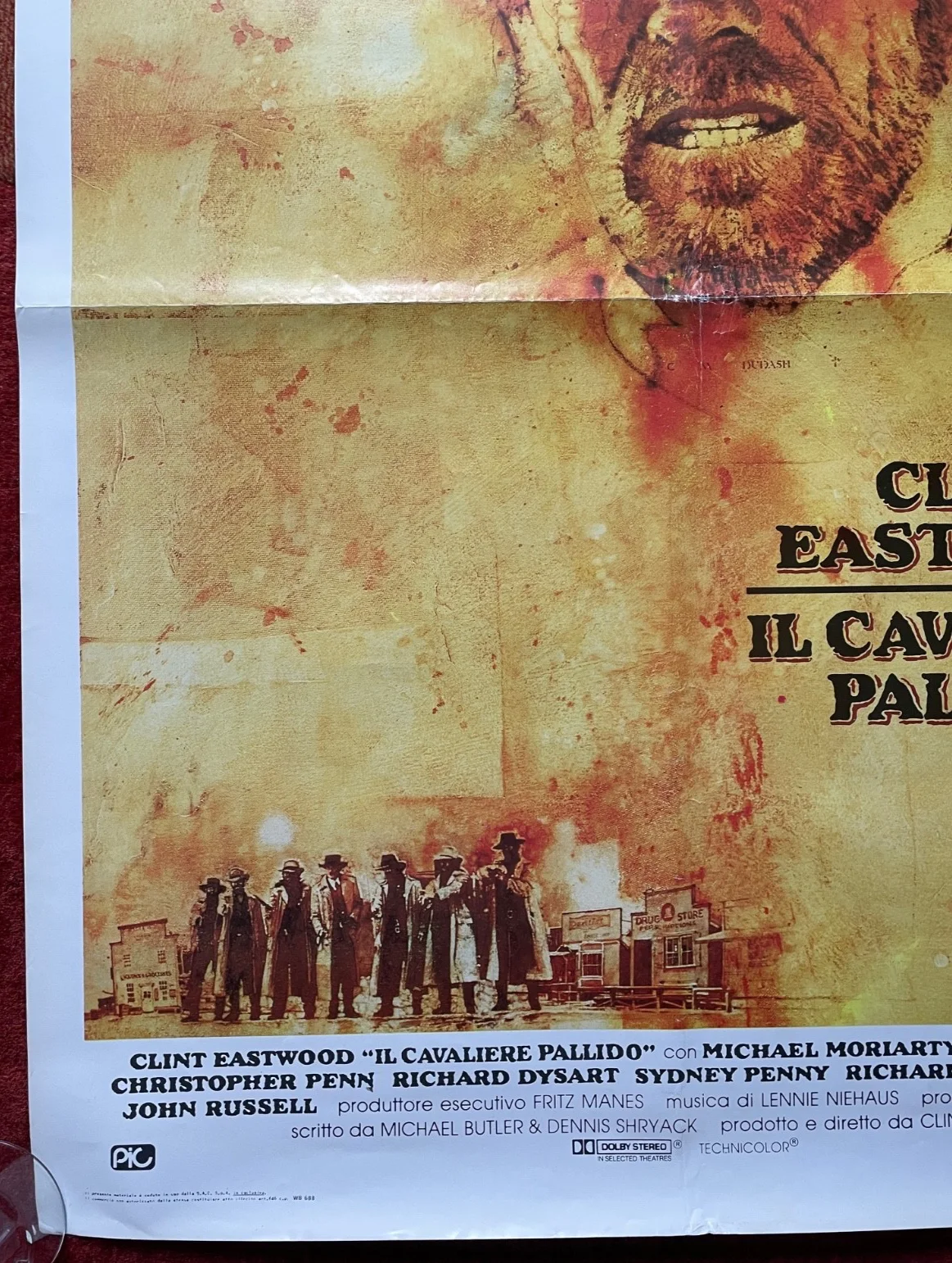 PALE RIDER (1985) Original Italian One Sheet Movie Film Poster Clint Eastwood, изображение 4