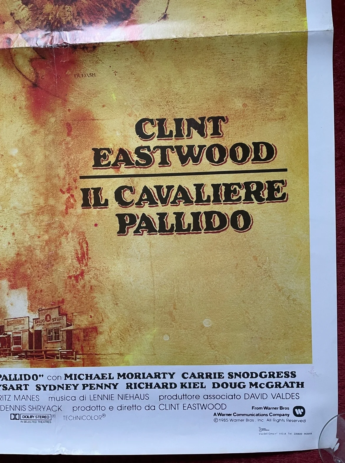PALE RIDER (1985) Original Italian One Sheet Movie Film Poster Clint Eastwood, изображение 5