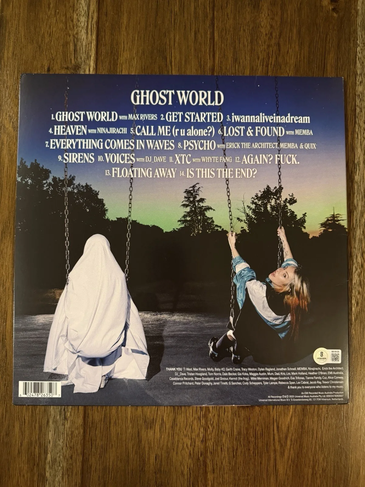 ‘Alison Wonderland’ EDM DJ Signed Vinyl Album ‘Ghost World’ Autograph Beckett, изображение 2