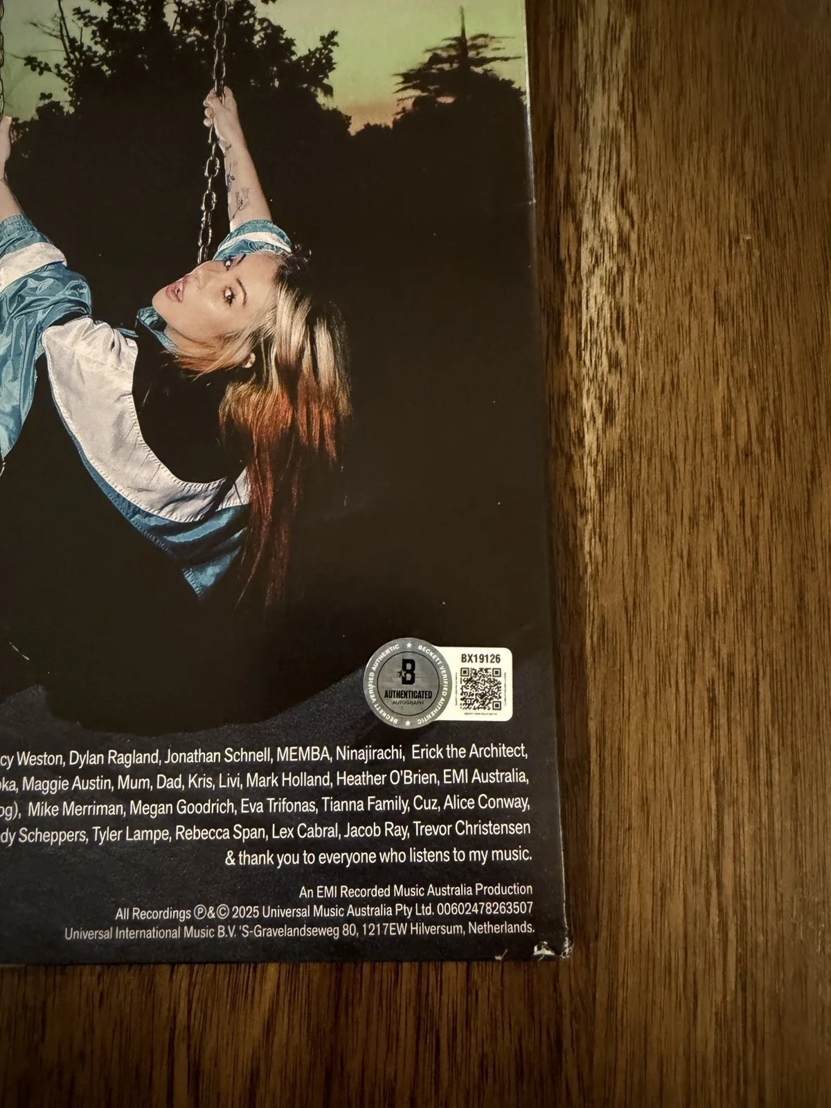 ‘Alison Wonderland’ EDM DJ Signed Vinyl Album ‘Ghost World’ Autograph Beckett, изображение 3