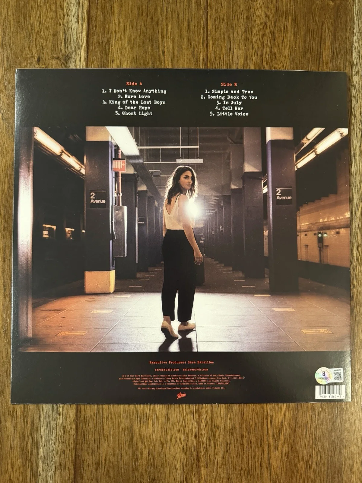 ‘Sara Bareilles’ Signed Vinyl Album ‘More Love’ Beckett Certified, image 3