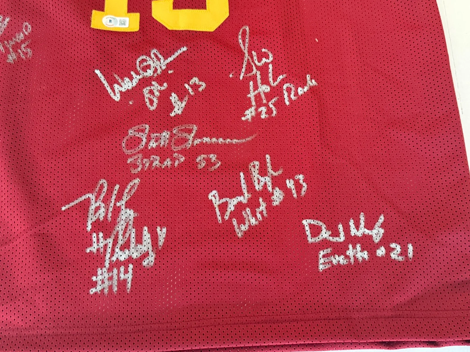 Wade Schenck — Hoosiers Movie Cast signed Hickory Chitwood jersey autographed Beckett Witnessed, изображение 2
