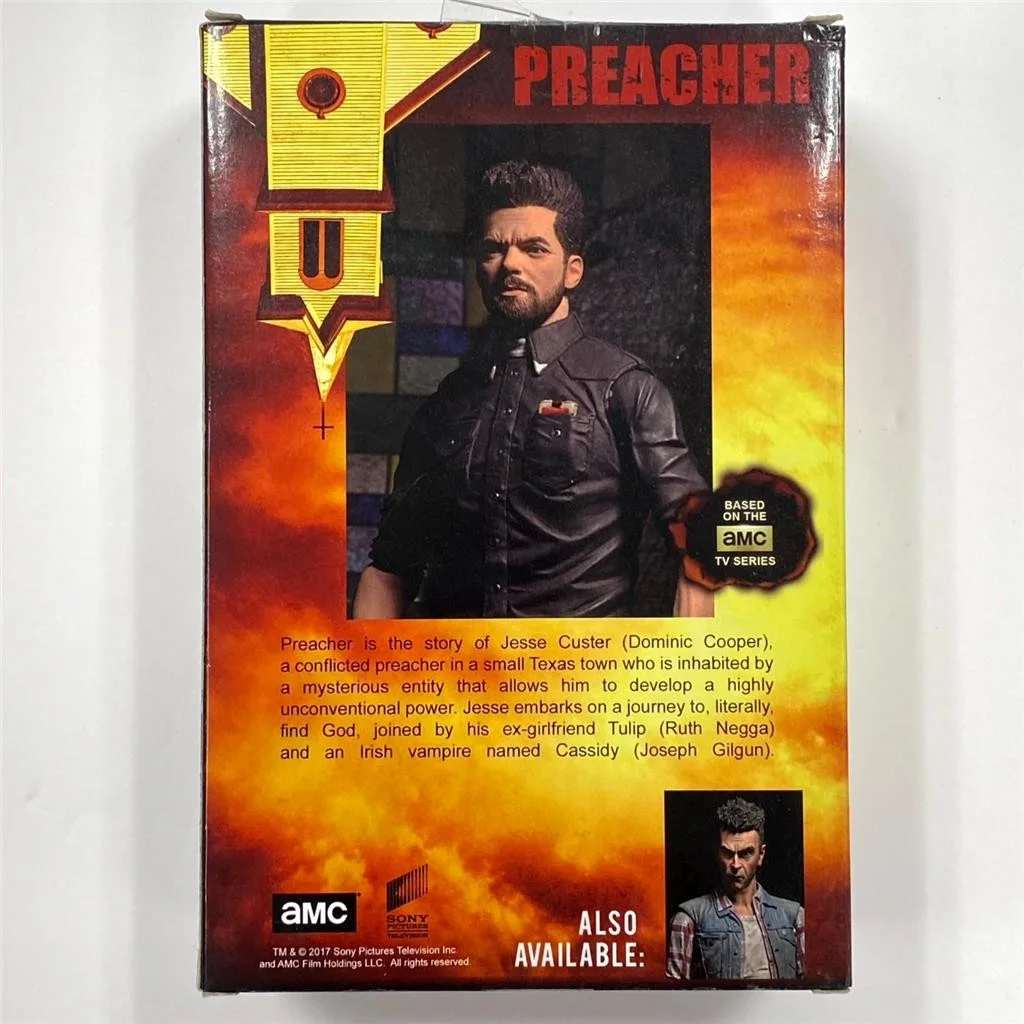 Dominic Cooper signed Jack Reacher Jesse Custer NECA Figure autograph JSA, image 5