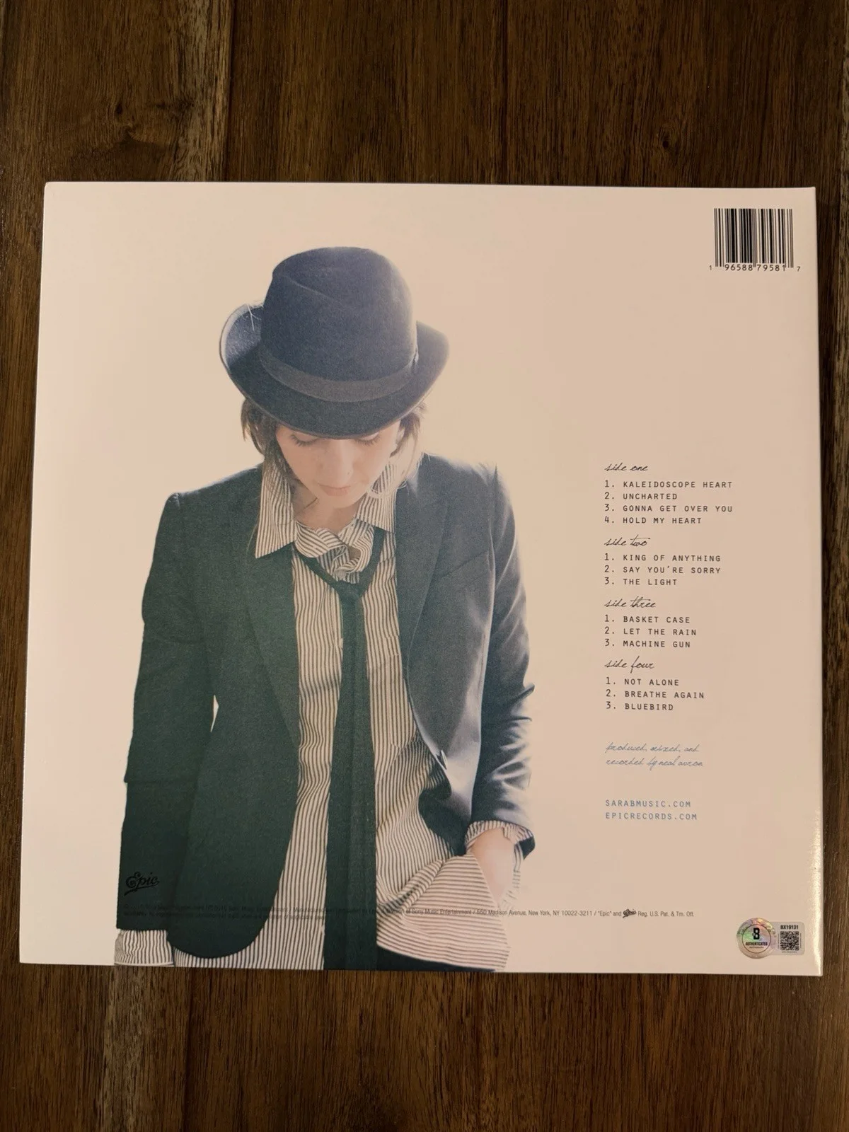 ‘Sara Bareilles’ Signed Vinyl Album ‘Kaleidoscope Heart’ Beckett Certified, изображение 3