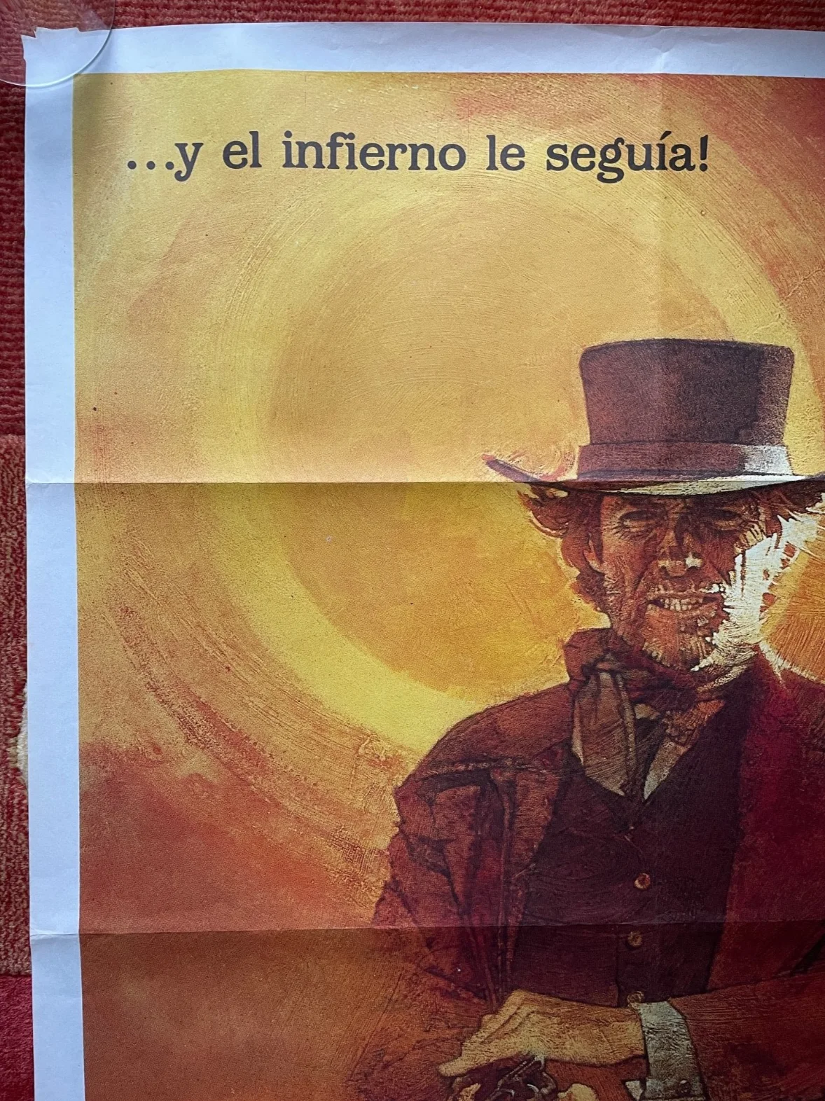 PALE RIDER (1985) Original Spanish One Sheet Movie Film Poster Clint Eastwood, изображение 2