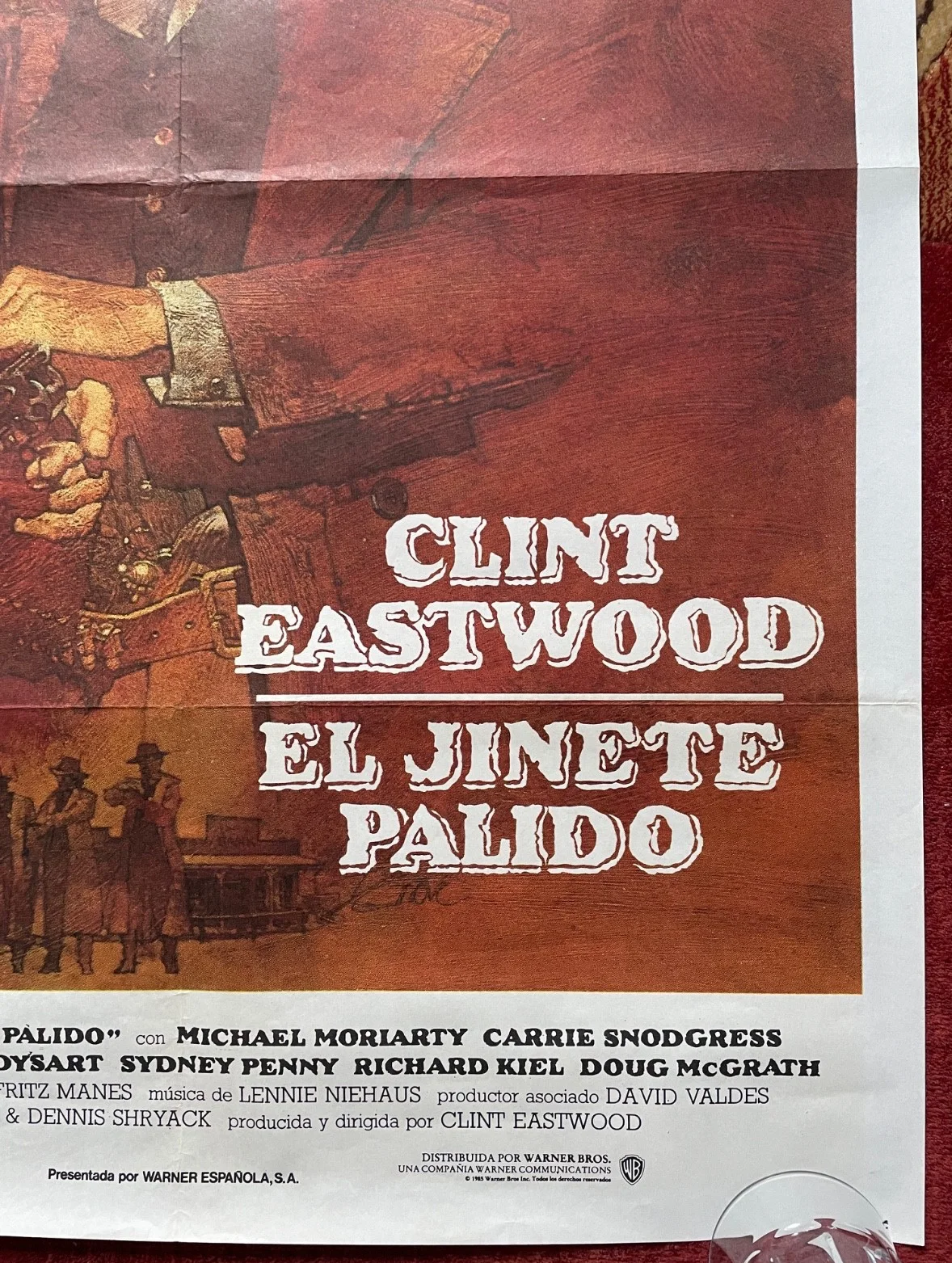 PALE RIDER (1985) Original Spanish One Sheet Movie Film Poster Clint Eastwood, изображение 5