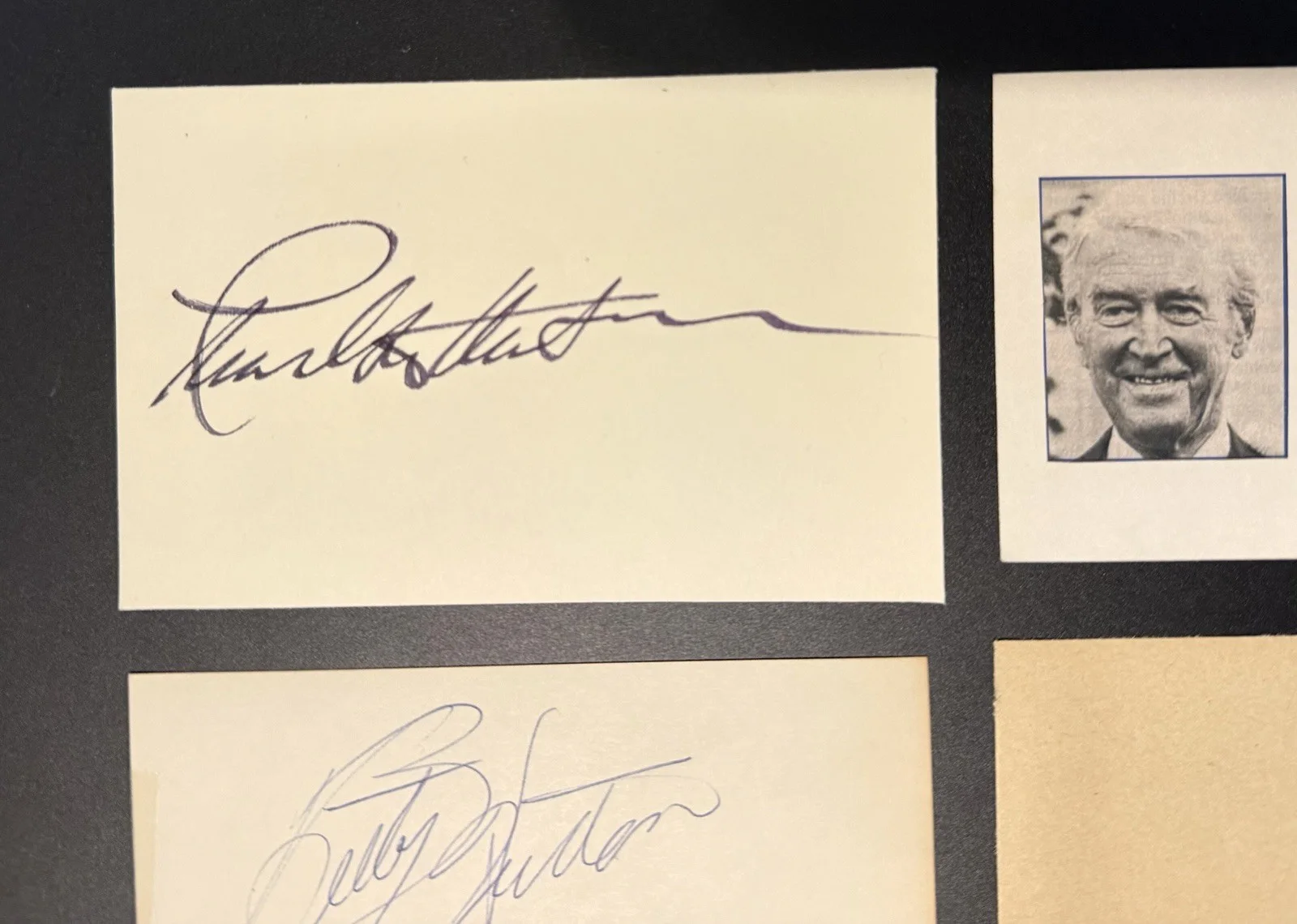 Greatest Show on Earth Cast Signed Autograph Card Lot – Hutton, Stewart, Heston, изображение 2