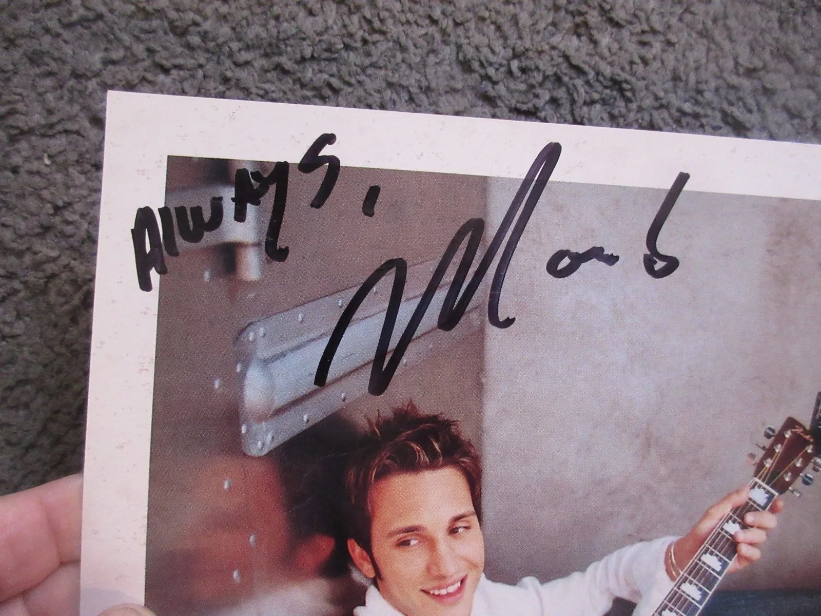 MARCEL (COUNTRY SINGER) 2002 DOUBLE SIDED SIGNED PUBLICITY PIC+2008 PUB. LETTER, image 2