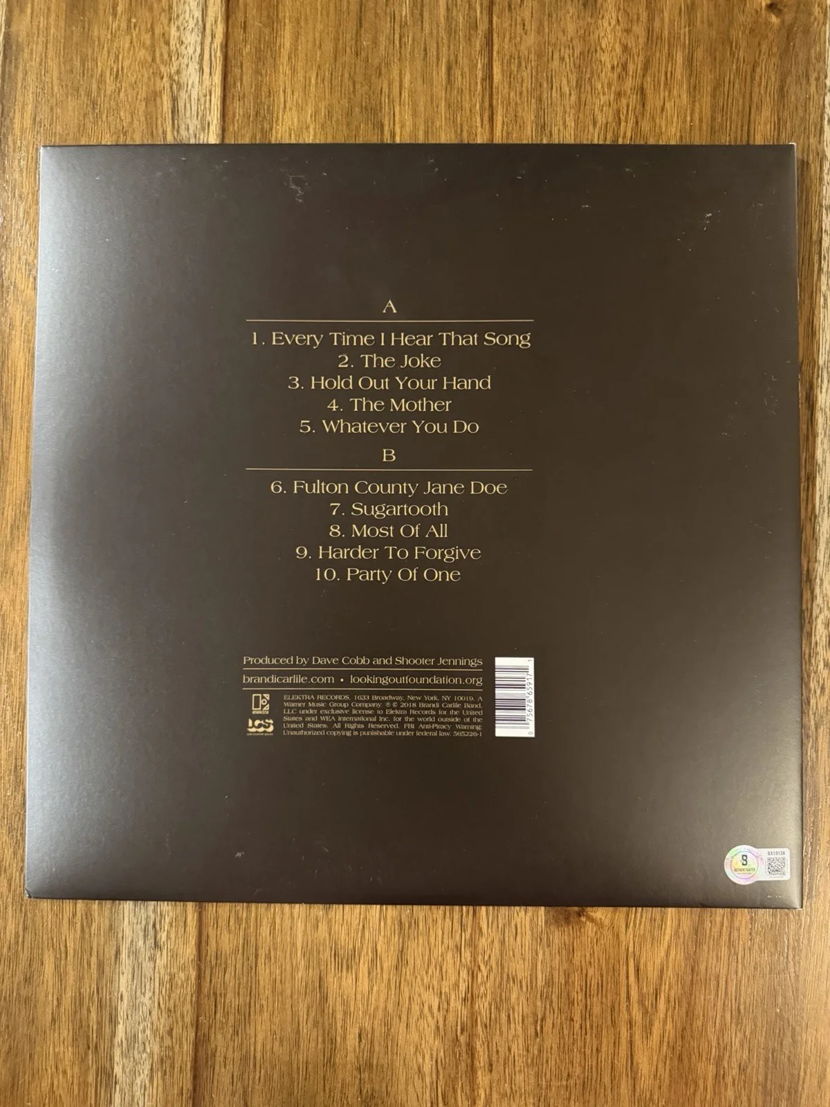 ‘Brandi Carlile’ Signed Vinyl Album ‘By The Way, I Forgive You’ Beckett, изображение 2