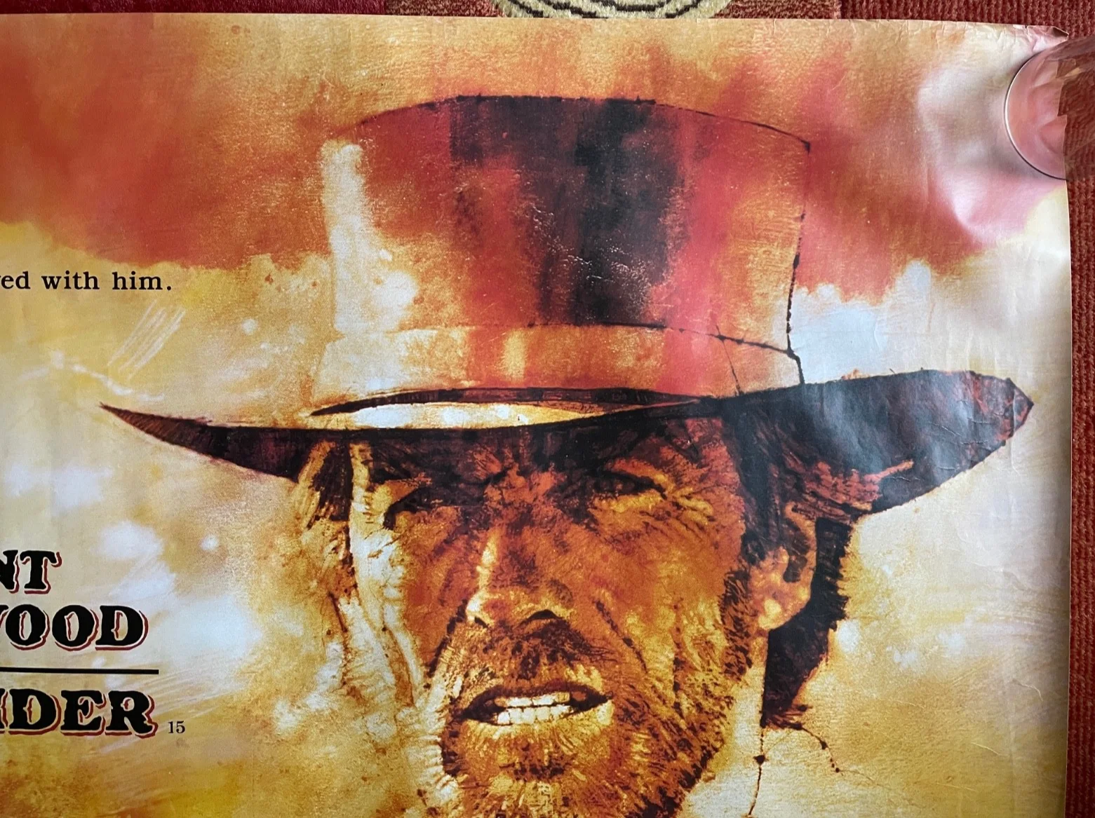 PALE RIDER (1985) Original UK Rolled Quad Movie Film Poster Clint Eastwood, изображение 3