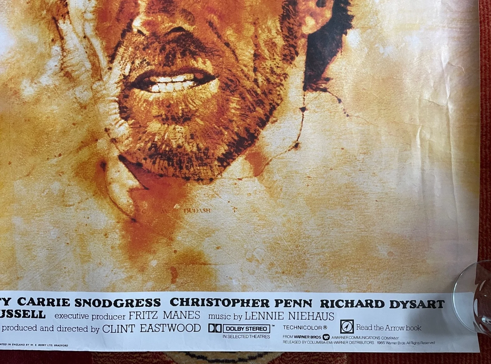 PALE RIDER (1985) Original UK Rolled Quad Movie Film Poster Clint Eastwood, изображение 5