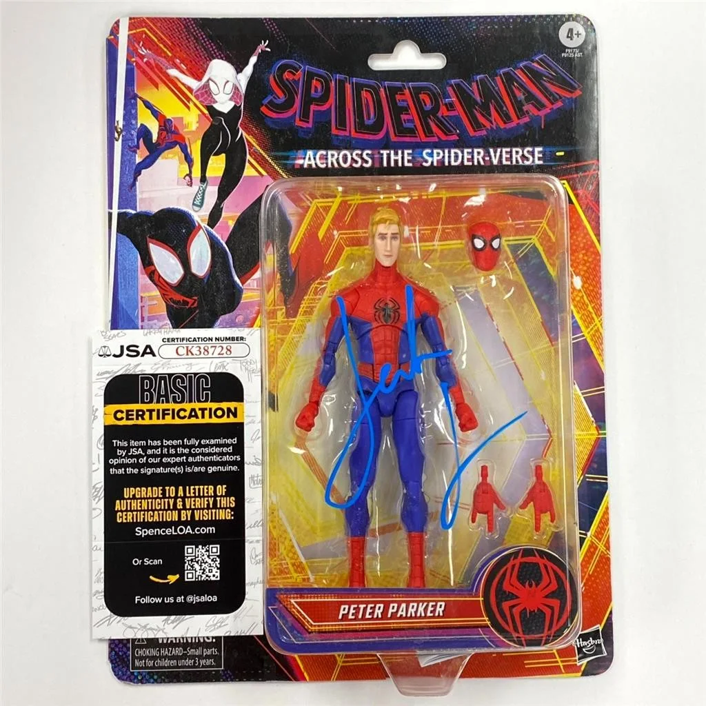 Jake Johnson signed Peter Parker Spider-Man Legends Figure autograph JSA, image 2