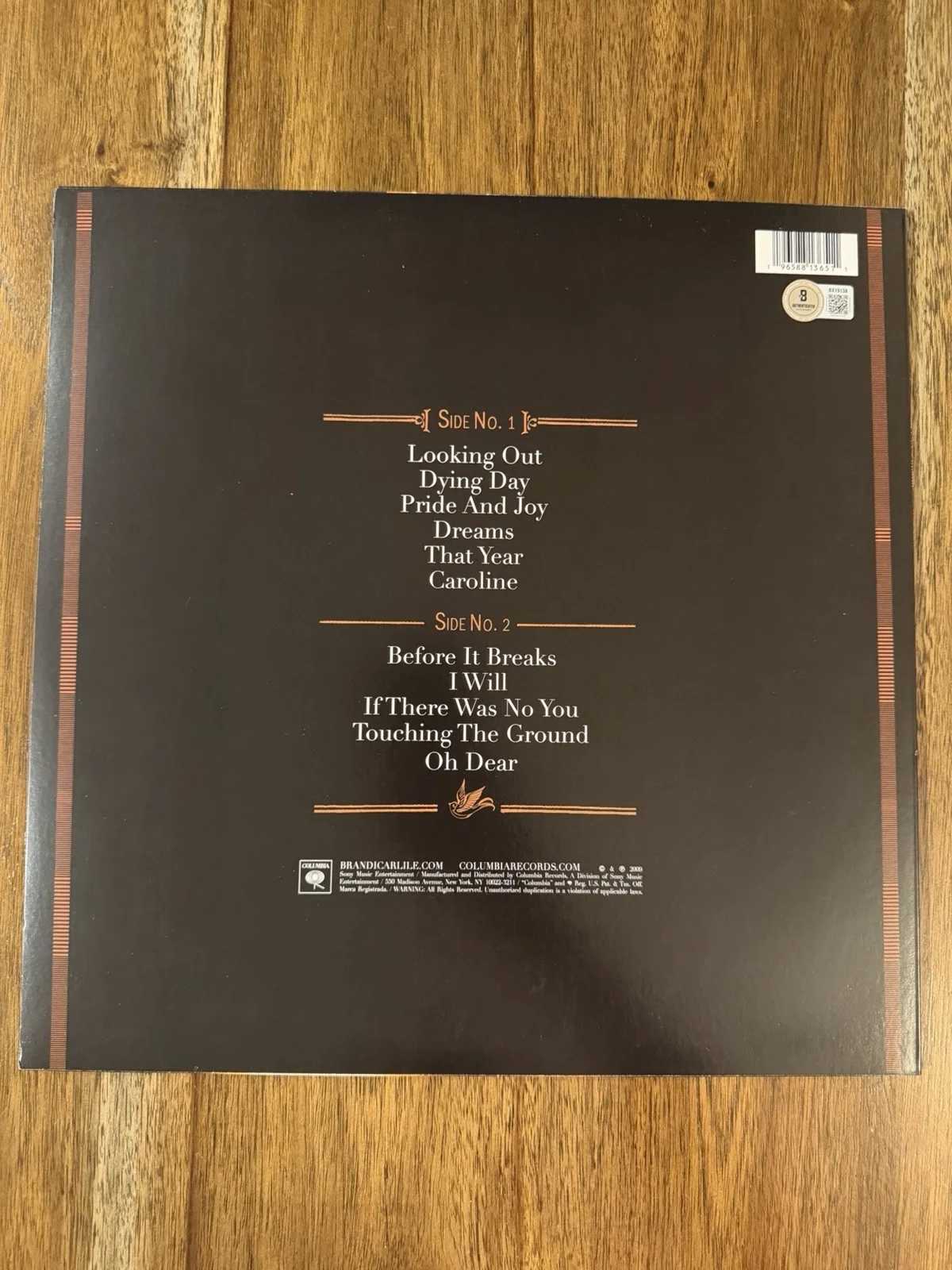 ‘Brandi Carlile’ Signed Vinyl Album ‘Give Up The Ghost’ Beckett Certified, изображение 2