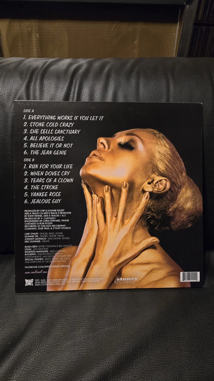 Enuff Z Nuff Covered In Gold Vinyl LP SIGNED, image 2